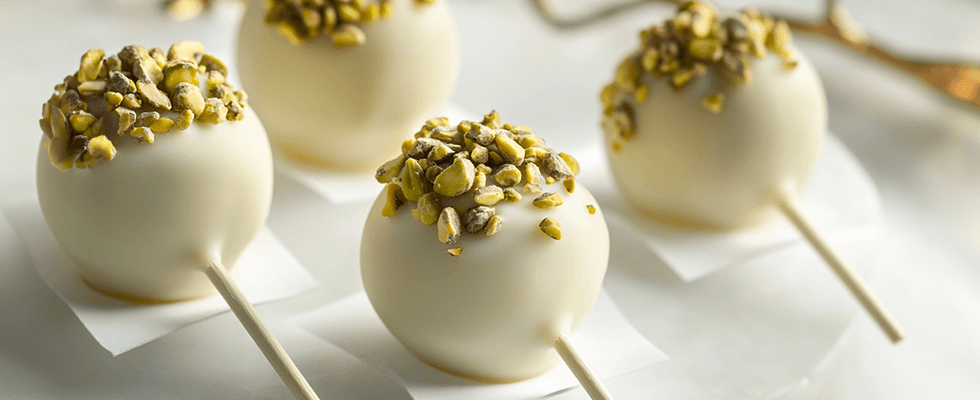 Pistacjowe cake pops.