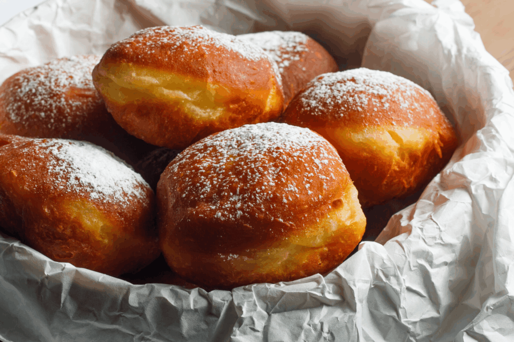 Pączki z konfiturą z pomarańczy Macieja Pisarka.